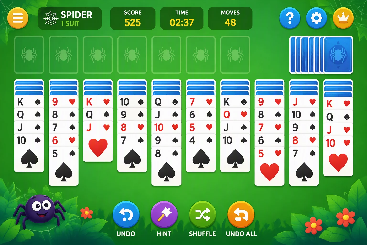 Classic Spider Solitaire Quest