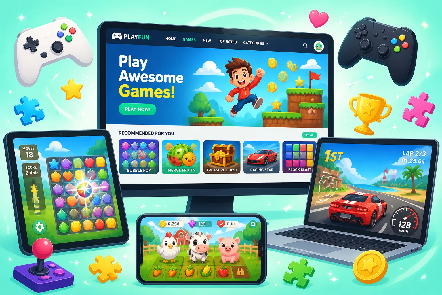 Go Fun Space บรรยากาศการเล่นเกมร่วมกันของเพื่อนและครอบครัว