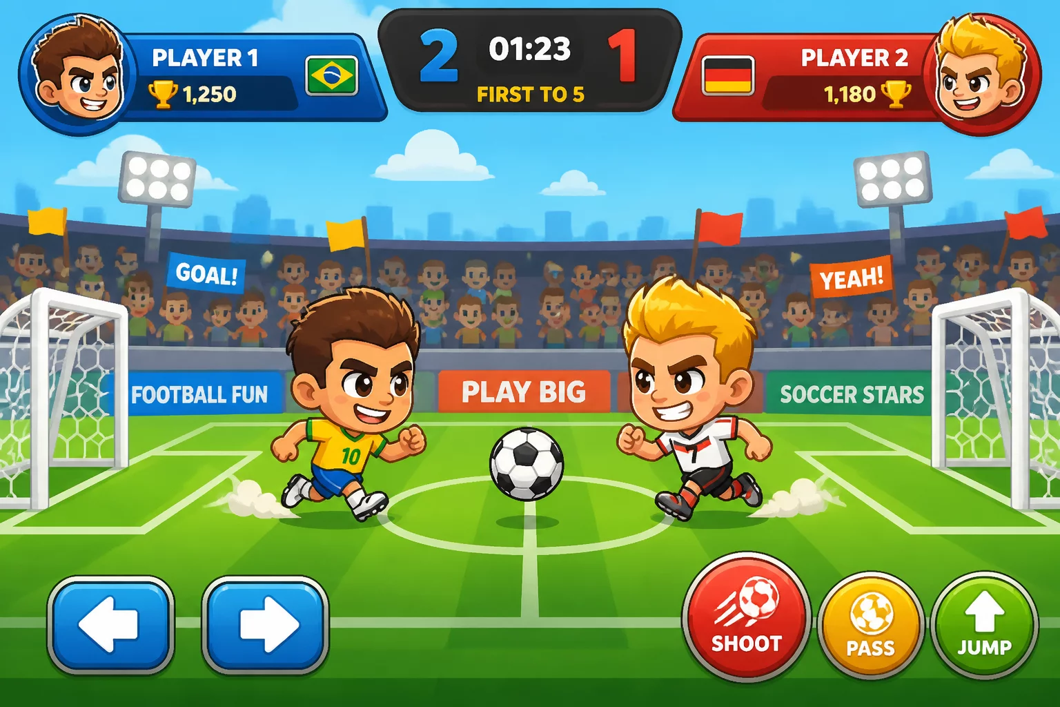 Heads Arena Euro Soccer Match