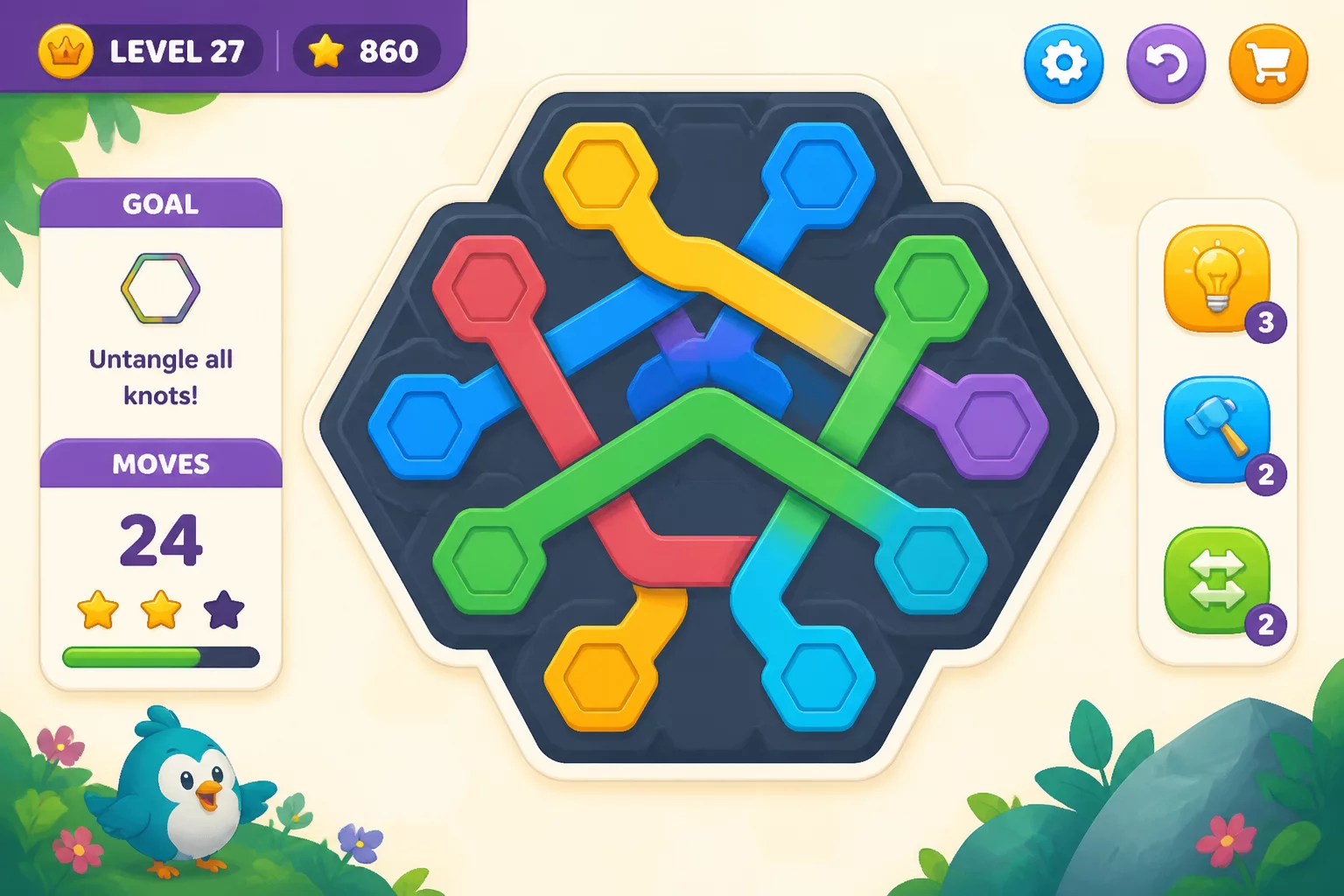 Hexa Knot Logic