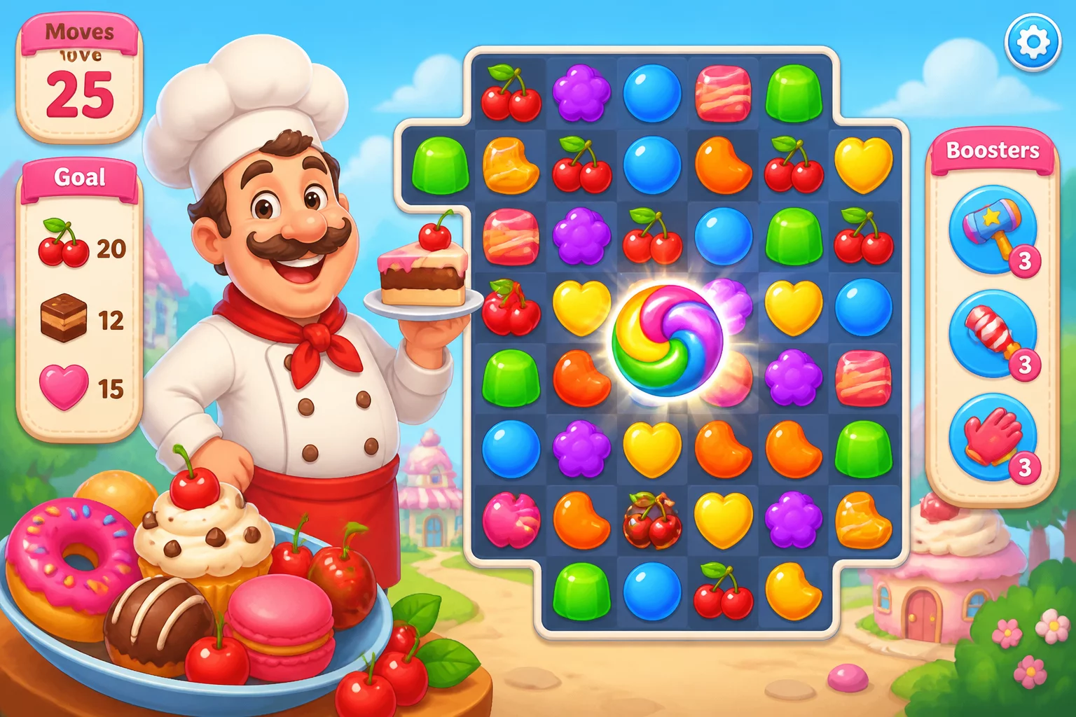 Papa Cherry Saga Crush
