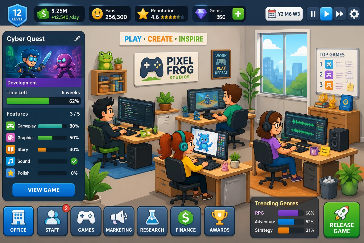 Video Game Tycoon Empire